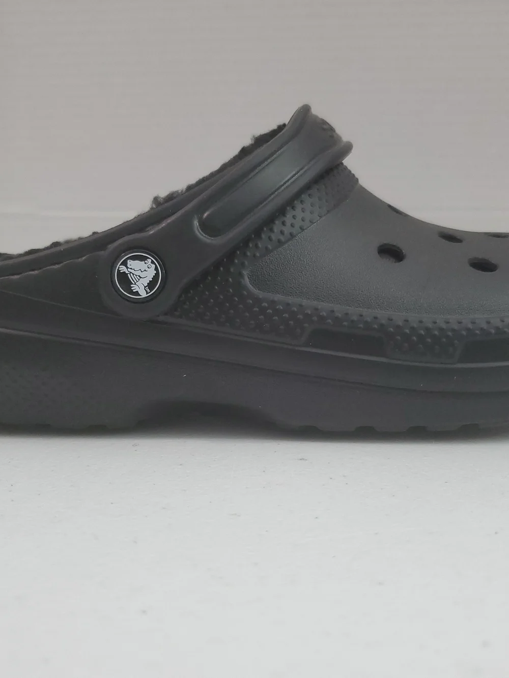 CROCS Men's 9 Womens 11 Classic Lined Clog - Black On Black